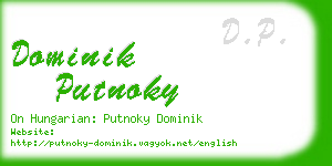 dominik putnoky business card